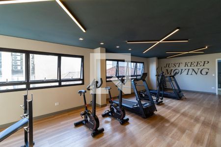 Área comum - Academia de apartamento para alugar com 1 quarto, 26m² em Santana, São Paulo