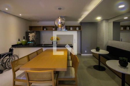 Studio para alugar com 34m², 1 quarto e 1 vagaÁrea gourmet