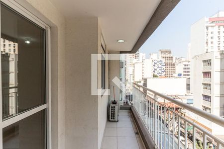 Varanda de kitnet/studio à venda com 1 quarto, 36m² em República, São Paulo