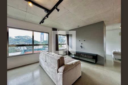 Sala de apartamento à venda com 1 quarto, 70m² em Jardim das Acacias, São Paulo