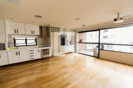 Sala de apartamento para alugar com 1 quarto, 68m² em Perdizes, São Paulo