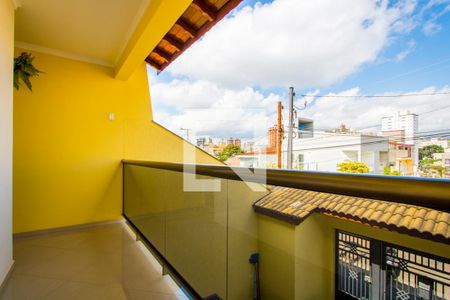 Varanda da sala de estar/jantar de casa à venda com 3 quartos, 306m² em Vila Bastos, Santo André