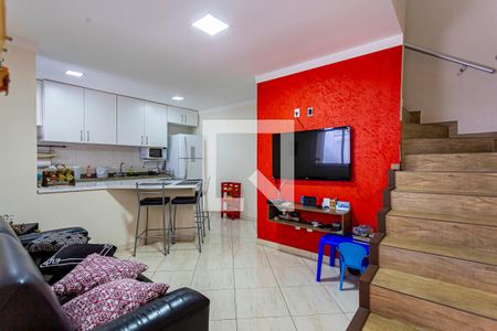 Sala de casa à venda com 2 quartos, 76m² em Vila Suica, Santo André