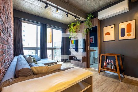 Sala de apartamento à venda com 2 quartos, 80m² em Jardim Paulista, São Paulo