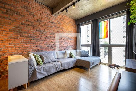 Sala de apartamento à venda com 2 quartos, 80m² em Jardim Paulista, São Paulo