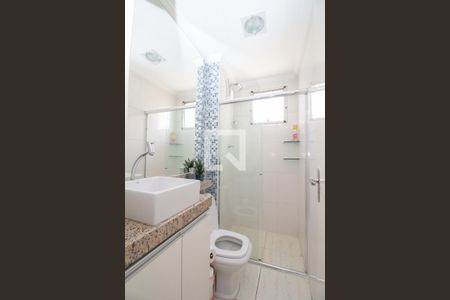 Banheiro da Suíte de apartamento à venda com 3 quartos, 88m² em Chácara, Betim