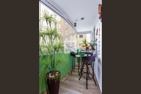 Varanda da Sala de apartamento para alugar com 3 quartos, 105m² em Vila Valparaíso, Santo André