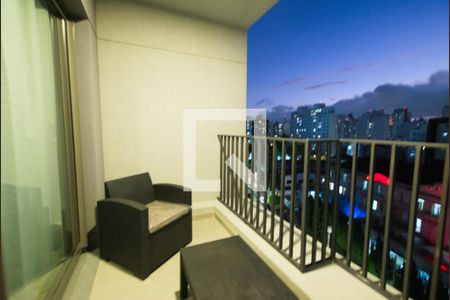 Studio para alugar com 27m², 1 quarto e sem vagaVaranda