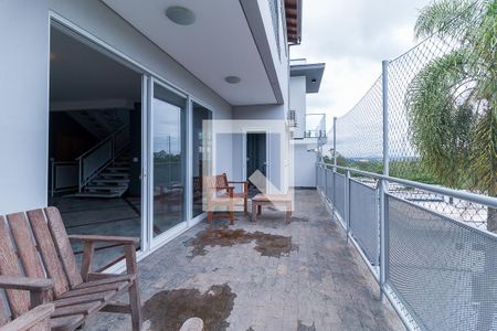 Varanda da Sala de casa de condomínio para alugar com 4 quartos, 423m² em Mogi Moderno, Mogi das Cruzes