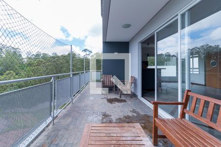 Varanda da Sala de casa de condomínio para alugar com 4 quartos, 423m² em Mogi Moderno, Mogi das Cruzes