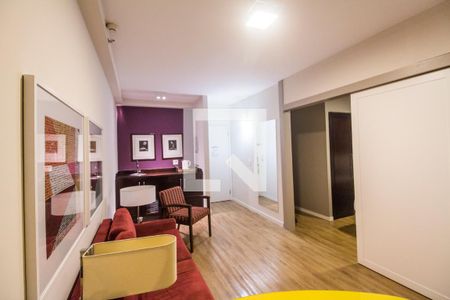 Sala de apartamento à venda com 1 quarto, 40m² em Alphaville Industrial, Barueri