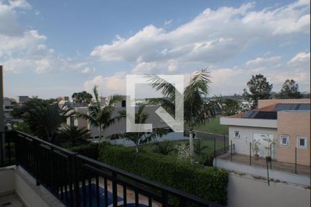 Casa de condomínio para alugar com 420m², 5 quartos e 4 vagasSuíte master - Varanda externa