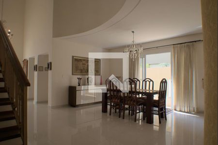 Sala de Jantar de casa de condomínio para alugar com 5 quartos, 420m² em Alphaville Dom Pedro, Campinas