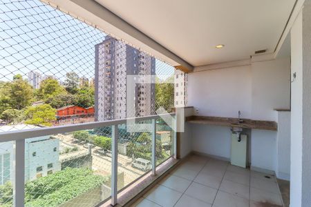 Varanda da Sala de apartamento à venda com 2 quartos, 72m² em Vila Andrade, São Paulo