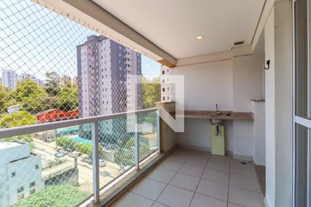 Varanda da Sala de apartamento à venda com 2 quartos, 72m² em Vila Andrade, São Paulo
