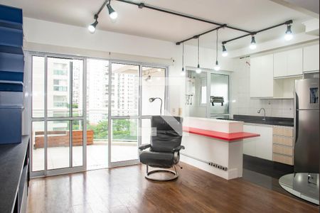 Sala de apartamento para alugar com 2 quartos, 76m² em Campo Belo, São Paulo