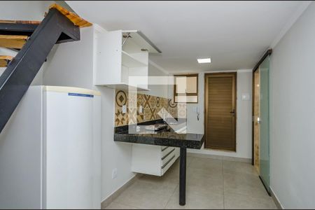 Sala - Cozinha de kitnet/studio para alugar com 1 quarto, 20m² em Minas Brasil, Belo Horizonte