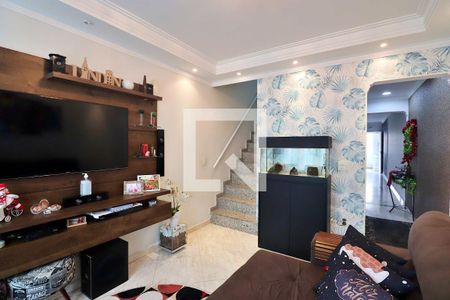 Sala de casa à venda com 3 quartos, 161m² em Jardim das Maravilhas, Santo André