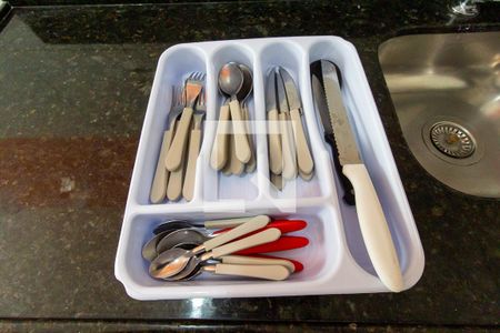 Apartamento para alugar com 50m², 2 quartos e 1 vagaDetalhe da cozinha