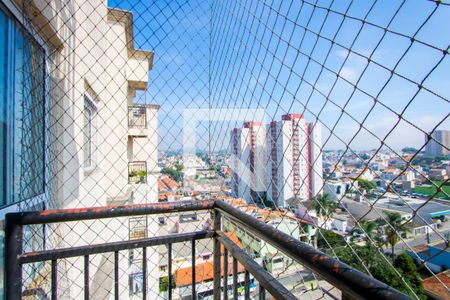 Varanda da sala de apartamento à venda com 2 quartos, 50m² em Vila Homero Thon, Santo André