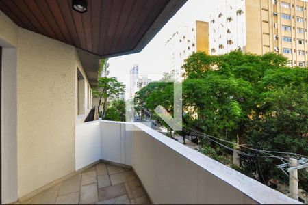 Varanda da Sala de apartamento à venda com 3 quartos, 158m² em Jardim Paulista, São Paulo