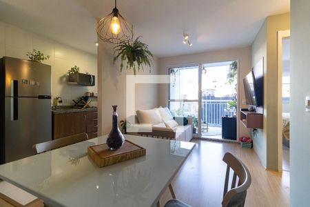 Sala de apartamento à venda com 1 quarto, 45m² em Vila Dom Pedro I, São Paulo