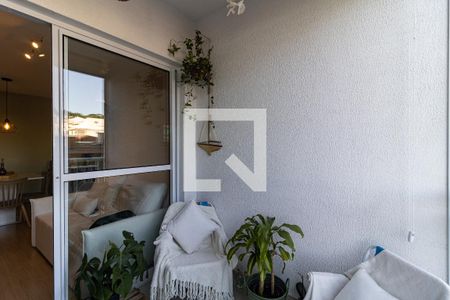 Varanda da Sala de apartamento à venda com 1 quarto, 45m² em Vila Dom Pedro I, São Paulo