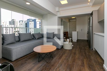 Sala de apartamento para alugar com 2 quartos, 76m² em Brooklin Paulista, São Paulo