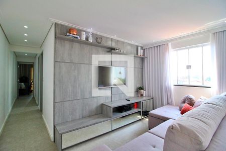 Sala de apartamento à venda com 2 quartos, 85m² em Campestre, Santo André