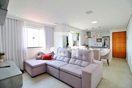 Sala de apartamento à venda com 2 quartos, 85m² em Campestre, Santo André