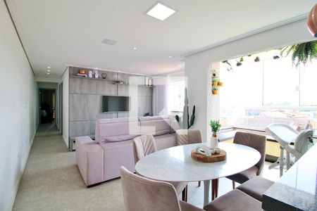 Sala de apartamento à venda com 2 quartos, 85m² em Campestre, Santo André