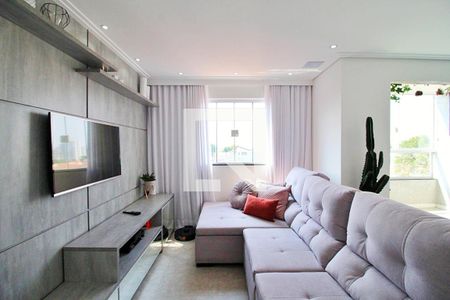 Sala de apartamento à venda com 2 quartos, 85m² em Campestre, Santo André