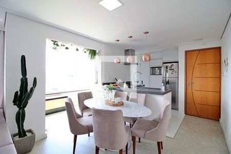 Sala de apartamento à venda com 2 quartos, 85m² em Campestre, Santo André