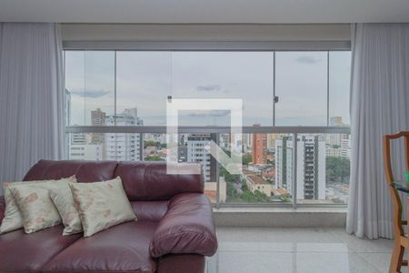 Vista da Sala de apartamento à venda com 4 quartos, 274m² em Santo Agostinho, Belo Horizonte
