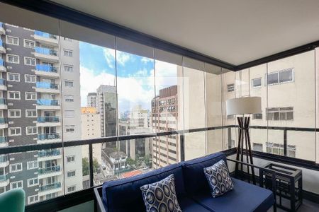 Studio para alugar com 43m², 1 quarto e 1 vagaVaranda