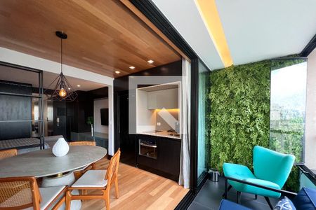 Studio para alugar com 43m², 1 quarto e 1 vagaVaranda