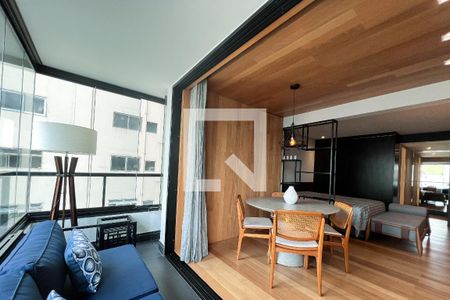 Studio para alugar com 43m², 1 quarto e 1 vagaVaranda