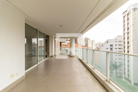 Varanda da Sala de apartamento à venda com 4 quartos, 260m² em Santa Cecilia, São Paulo