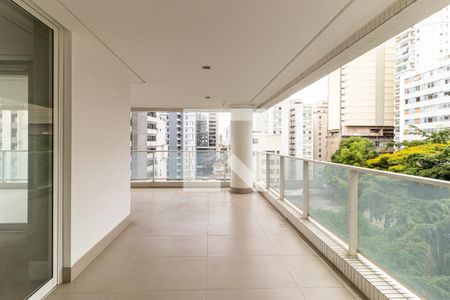 Varanda da Sala de apartamento para alugar com 4 quartos, 260m² em Santa Cecilia, São Paulo