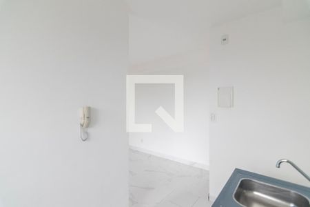 Cozinha de apartamento à venda com 2 quartos, 48m² em Vila Valparaíso, Santo André