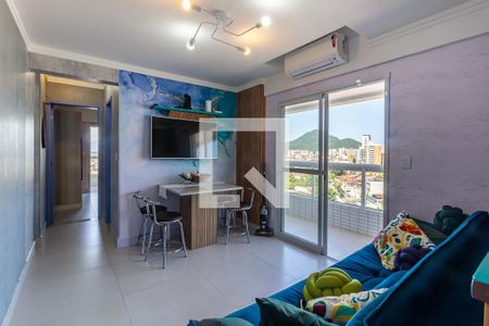 Sala de apartamento para alugar com 1 quarto, 60m² em Guilhermina, Praia Grande