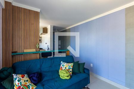 Sala de apartamento para alugar com 1 quarto, 60m² em Guilhermina, Praia Grande