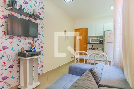 Sala de apartamento à venda com 2 quartos, 51m² em Vila Francisco Matarazzo, Santo André
