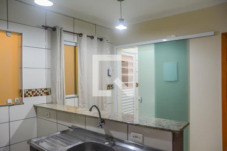 Sala/Cozinha de apartamento para alugar com 1 quarto, 55m² em Nova Petrópolis, São Bernardo do Campo
