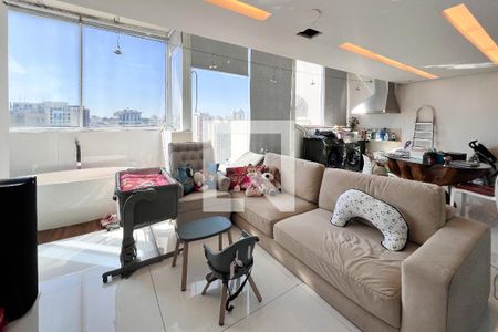 Sala/Cozinha de apartamento à venda com 1 quarto, 73m² em Indianópolis, São Paulo