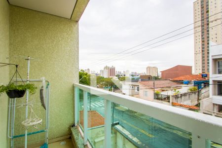 Varanda do quarto 1 de apartamento à venda com 2 quartos, 63m² em Vila Humaitá, Santo André