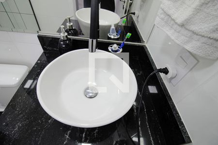 Banheiro da Suíte de apartamento à venda com 1 quarto, 24m² em Paraíso do Morumbi, São Paulo