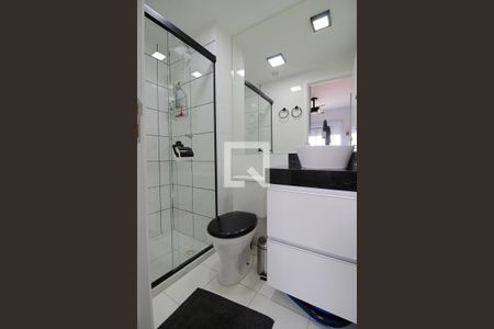 Banheiro da Suíte de apartamento à venda com 1 quarto, 24m² em Paraíso do Morumbi, São Paulo