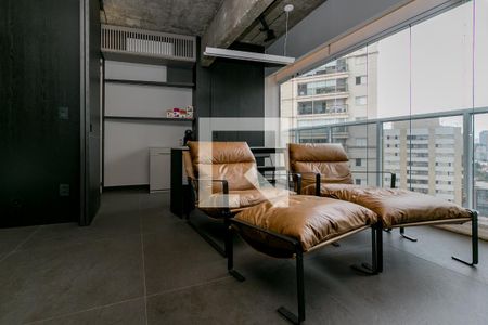 Sala de apartamento à venda com 1 quarto, 48m² em Vila Gertrudes, São Paulo