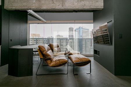 Sala de apartamento à venda com 1 quarto, 48m² em Vila Gertrudes, São Paulo